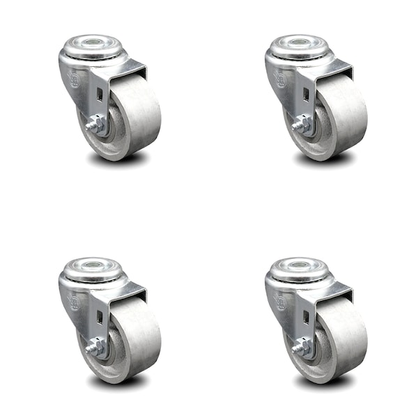 3 Inch Semi Steel Wheel Swivel Bolt Hole Caster Set